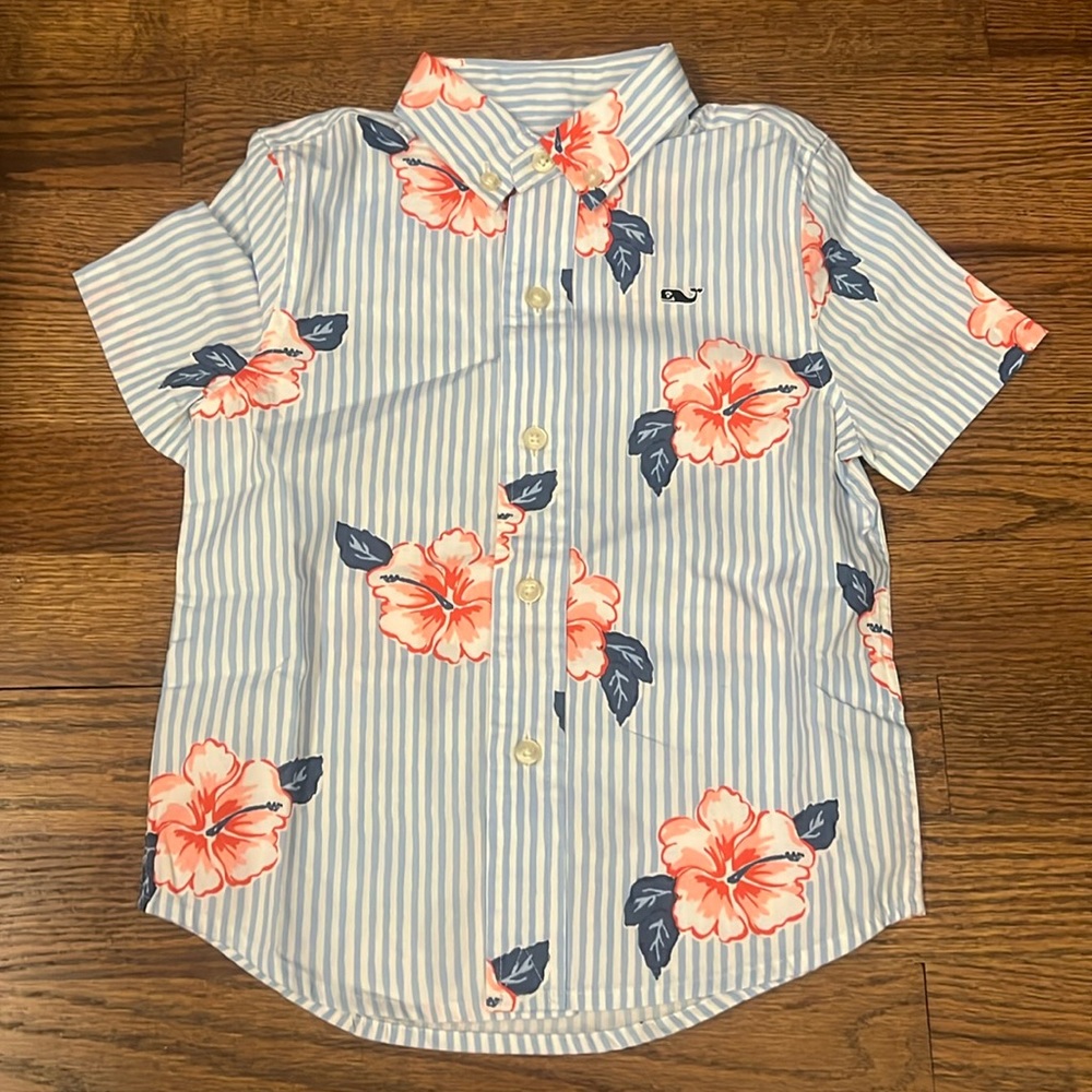 Vineyard Vines toddler short sleeve button down shirt. Brand new with tags.